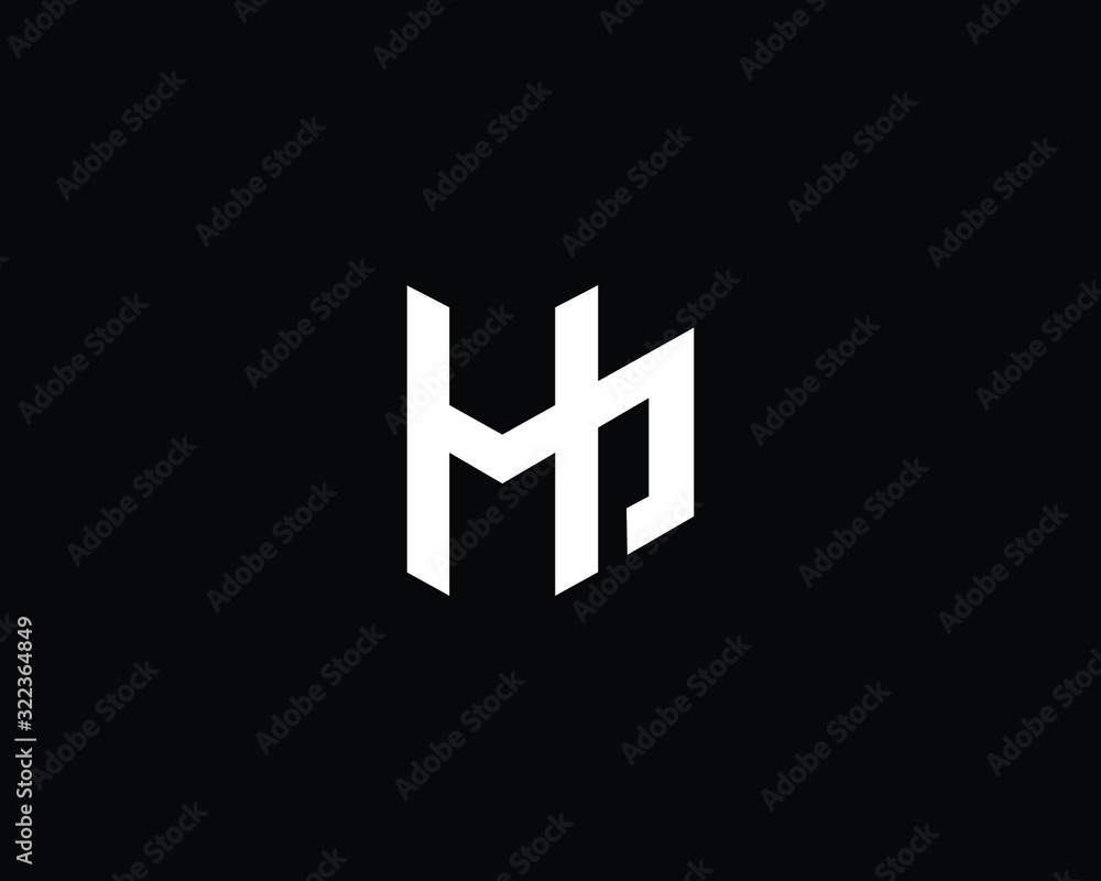 Creative and Minimalist Letter HB Logo Design Icon, Editable in Vector Format in Black and White Color Creative and Minimalist Letter HB Logo Design Icon, Editable in Vector Format in Black and White Color