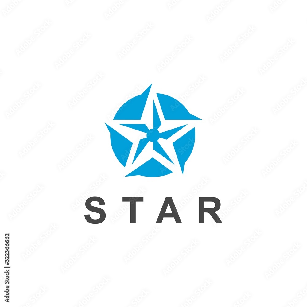 Fototapeta premium Star icon Star symbol design