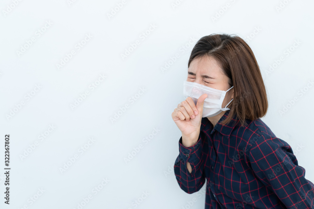 Asian traveler woman wear mask for protect coronavirus,Thai woman wearing face mask respiratory protect and filter pm2.5 (particulate matter) Asian traveler woman wear mask for protect coronavirus,Thai woman wearing face mask respiratory protect and filter pm2.5 (particulate matter)