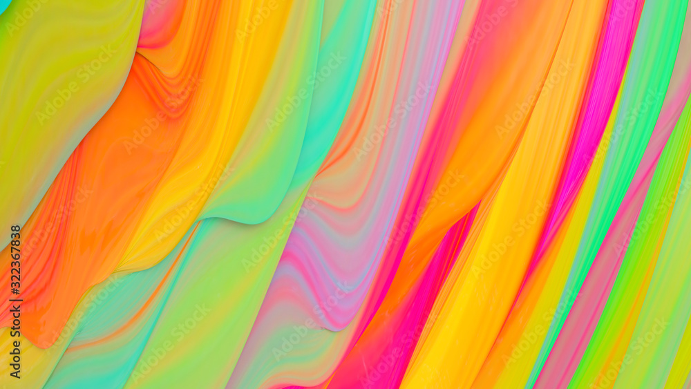 Obraz premium Abstract acrylic color liquid background. Multicolor background. Watercolor paint wave abstract background. Template for Childrens Events
