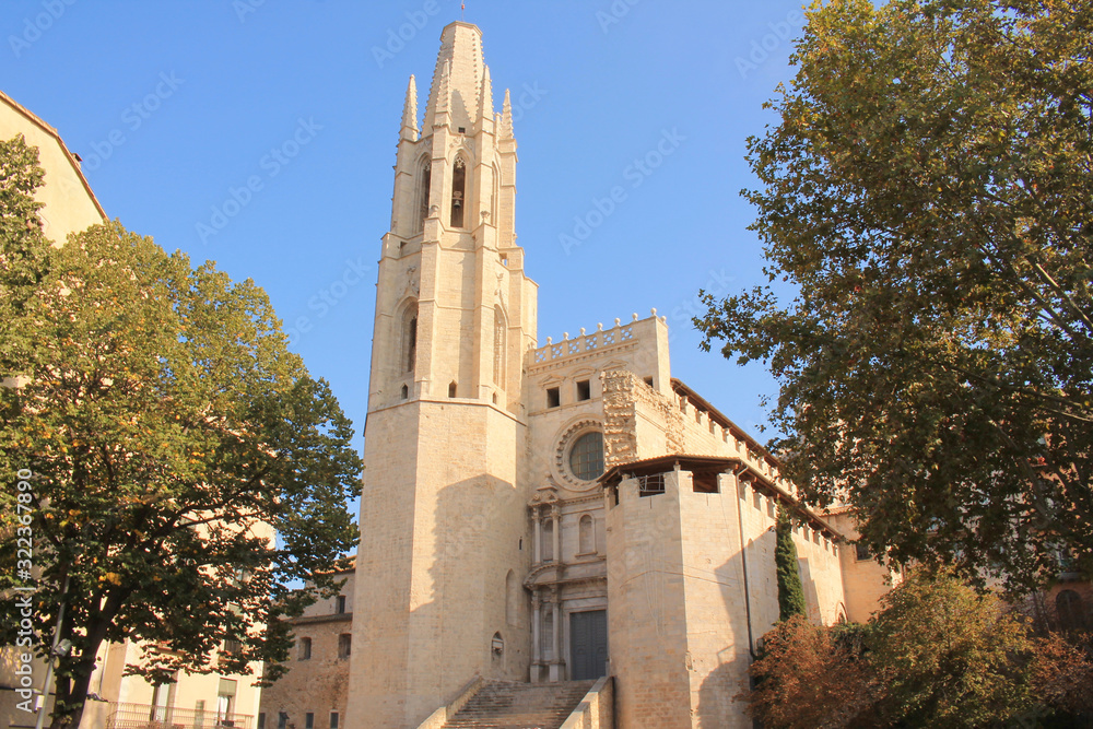 Saint Felix church in the gorgeous city of Girona, Catalonia, Spain