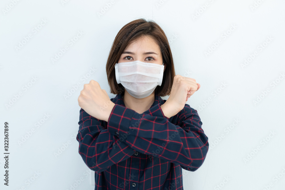 Asian traveler woman wear mask for protect coronavirus,Thai woman wearing face mask respiratory protect and filter pm2.5 (particulate matter) Asian traveler woman wear mask for protect coronavirus,Thai woman wearing face mask respiratory protect and filter pm2.5 (particulate matter)