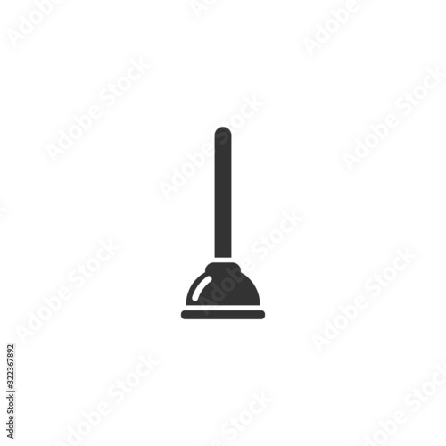 Plunger icon template color editable. Cleaning Plunger symbol logo vector sign isolated on white background illustration for graphic and web design.