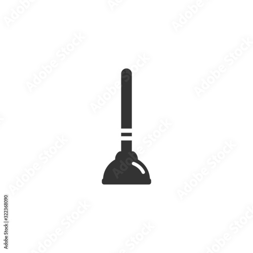 Plunger icon template color editable. Cleaning Plunger symbol logo vector sign isolated on white background illustration for graphic and web design.