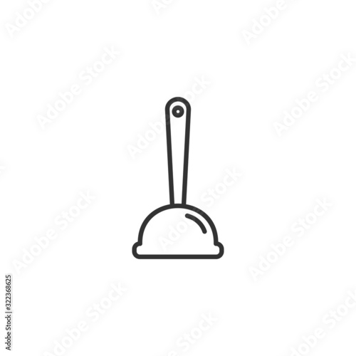 Plunger icon template color editable. Cleaning Plunger symbol logo vector sign isolated on white background illustration for graphic and web design.