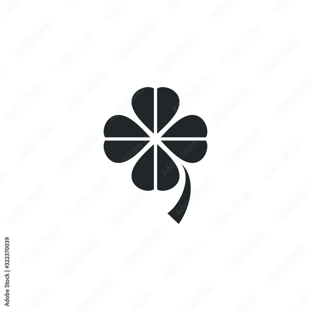 Four leaf clover icon template color editable. leaf clover symbol logo vector sign isolated on white background illustration for graphic and web design. Four leaf clover icon template color editable. leaf clover symbol logo vector sign isolated on white background illustration for graphic and web design.