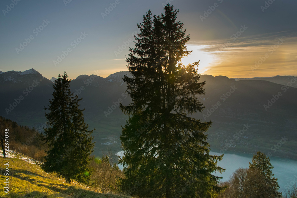 Col de Forclaz oberhalb vom Lac d'annecy in den französischen ALpen