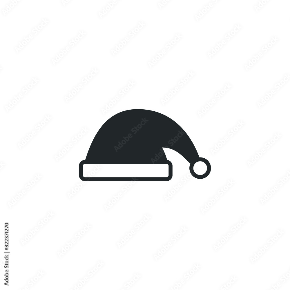 Santa Claus hat icon template color editable. christmas hat symbol logo vector sign isolated on white background illustration for graphic and web design. Santa Claus hat icon template color editable. christmas hat symbol logo vector sign isolated on white background illustration for graphic and web design.