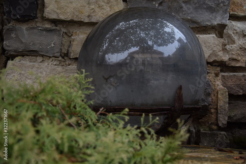 old stone wall of castle