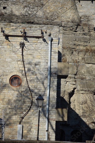 old wooden door handle