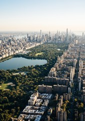 Canvas schilderij Central Park Central Park omringd door wolkenkrabbers  © valentin