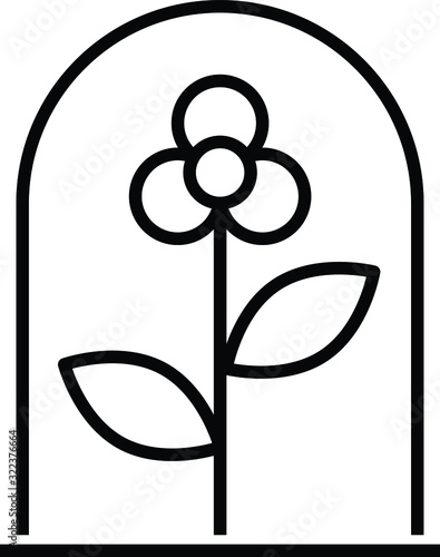 incubate icon, vector line illustration
