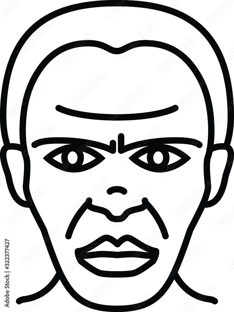 African man icon, vector illustration. African man icon, vector illustration.