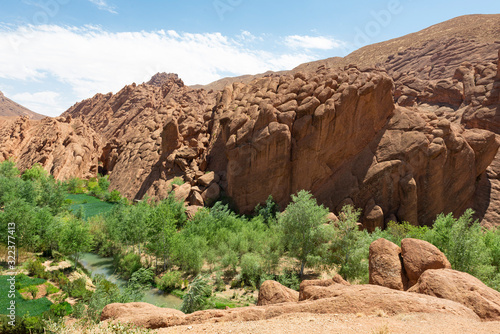 Maroc. Morocco. Dadès. Paysage de la vallée du Dadès. Landscape of the Dades valley.