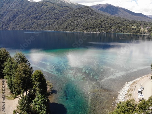 Lake between mountains
