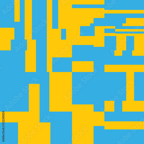 Pixel Background Abstract Geometric Brick Vector Art