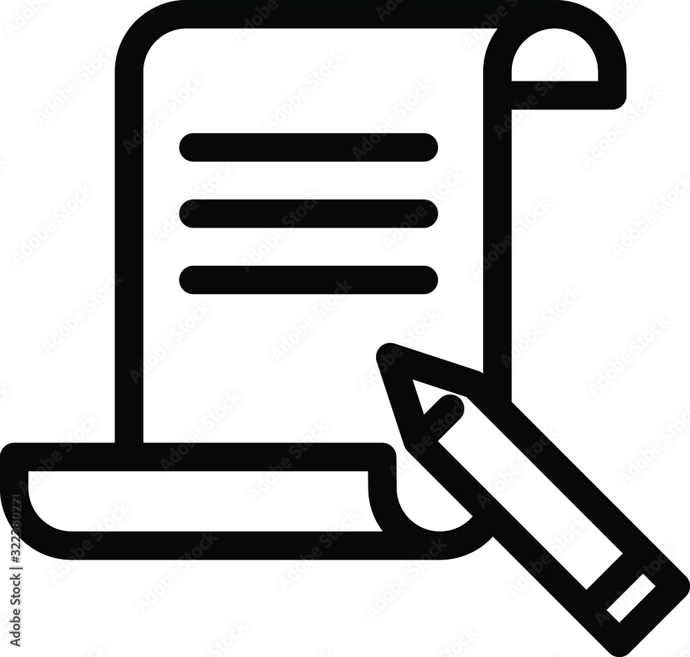 Policy icon, insurance icon, vector line illustration Policy icon, insurance icon, vector line illustration