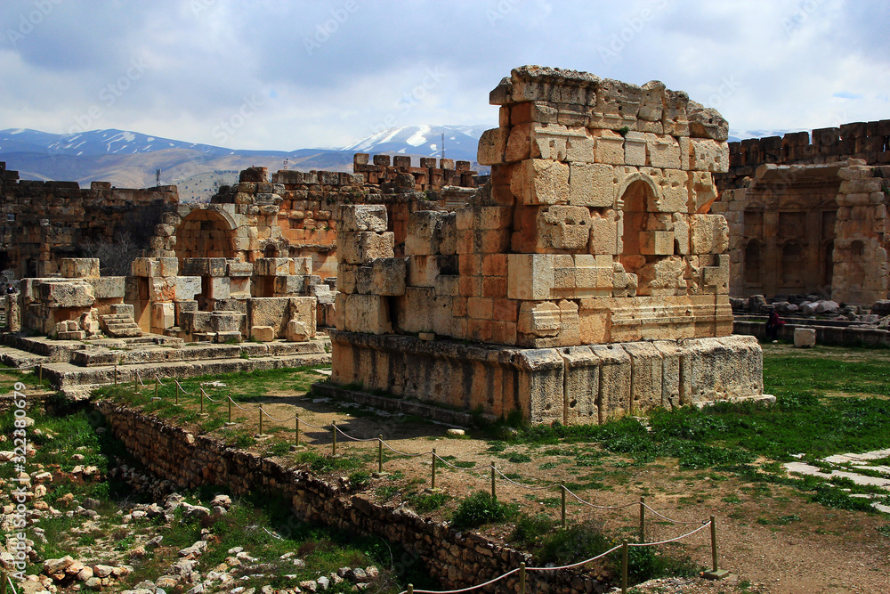 The ancient city of Baalbek in Lebanon