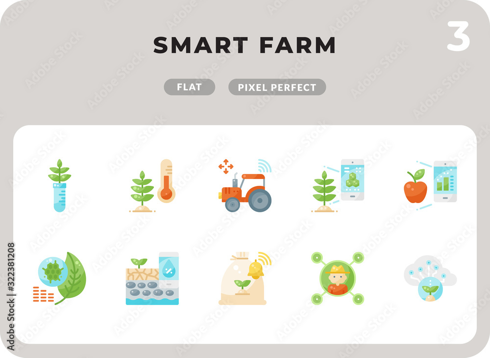 Smart Farm Flat Icons Pack for UI. Pixel perfect thin line vector icon set for web design and website application. Smart Farm Flat Icons Pack for UI. Pixel perfect thin line vector icon set for web design and website application.