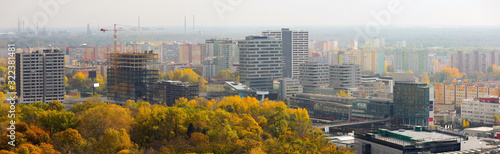 Photography Bratislava cityscape with a modern apartment buildings