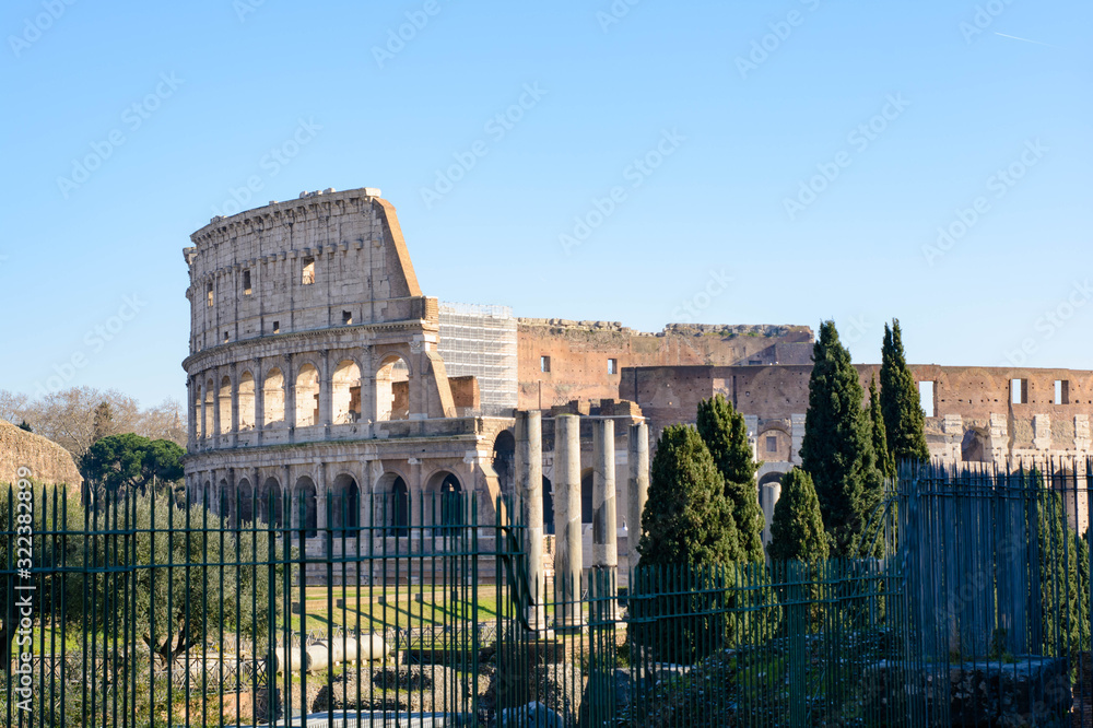 view of colosseum in rome