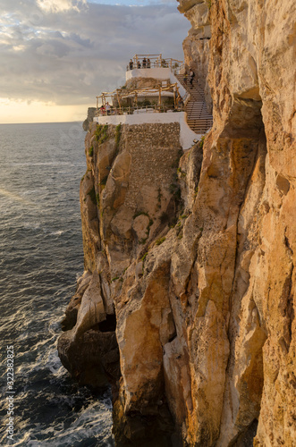 Menorca, Spain, October 15th, 2018: d'en Xoroi Cave Bar at Cala en Porter