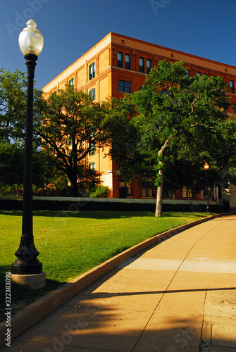 The Book Depository Building in Dealy Plaza, Dallas, Texas, site of JFK Assassination photo