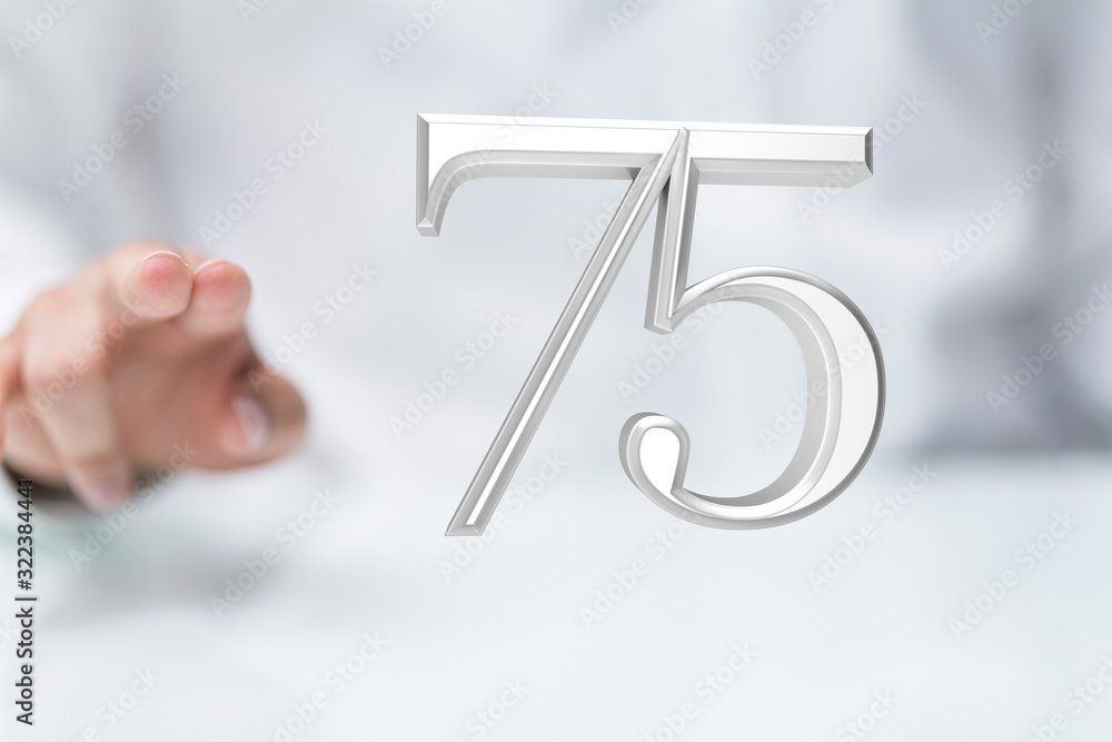 Obraz premium Template 3d Years Anniversary Illustration.
