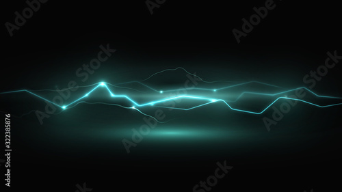 Futuristic lightning background
