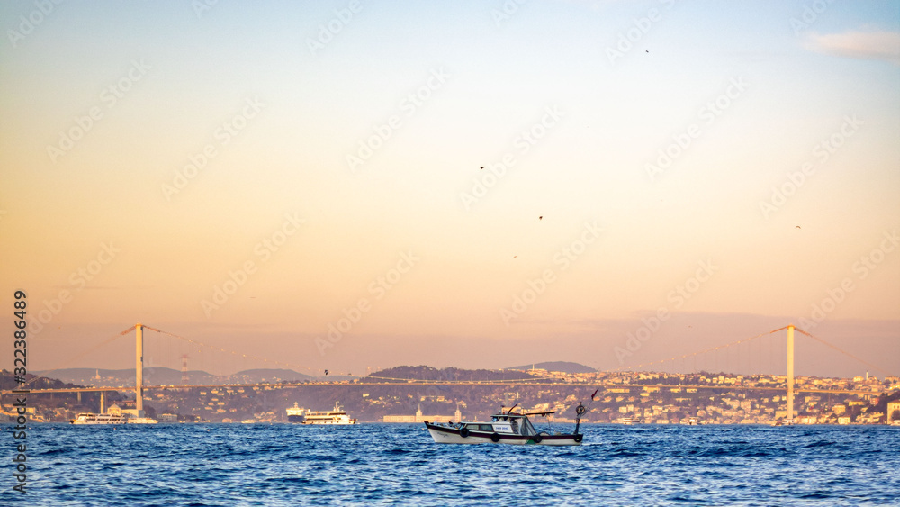 Fototapeta premium sunset in istanbul