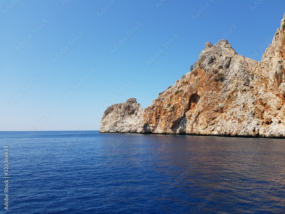 Turkey Rocks of the Mediterranean sea