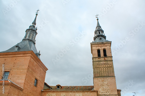 Architecture in old town outside of Madrid