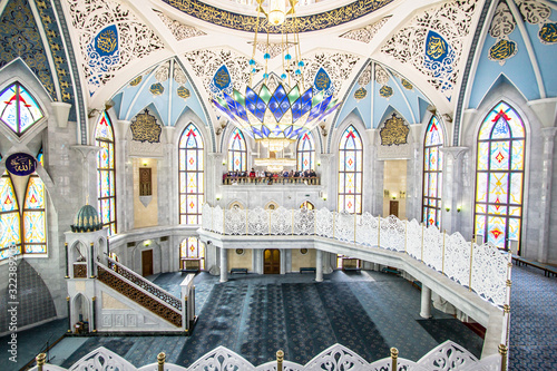 Foto Interior of the Kul Sharif Mosque in Kazan