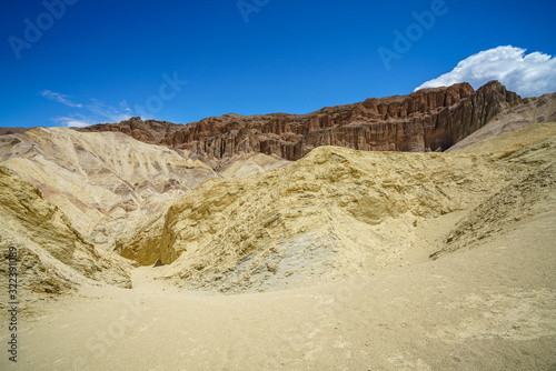 hikink the golden canyon - gower gulch circuit in death valley, california, usa