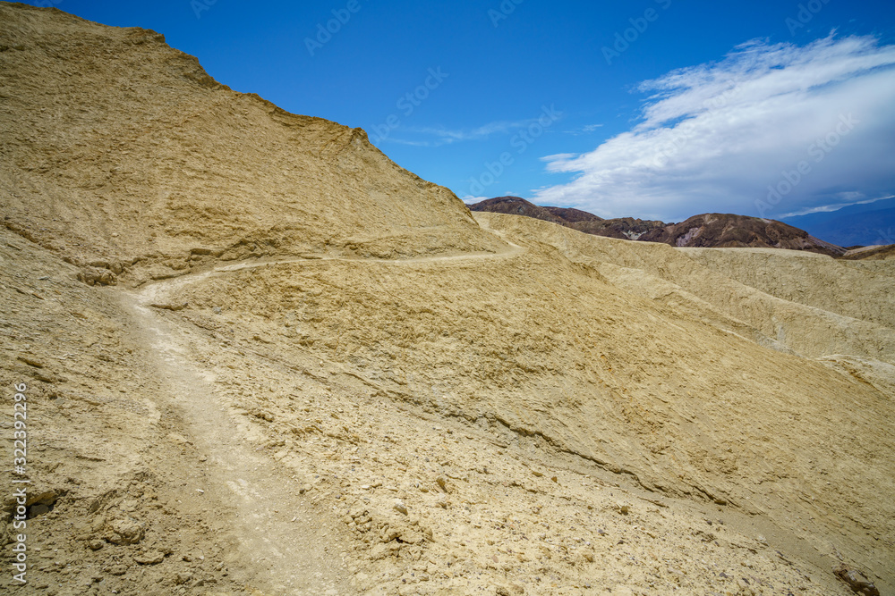 hikink the golden canyon - gower gulch circuit in death valley, california, usa hikink the golden canyon - gower gulch circuit in death valley, california, usa