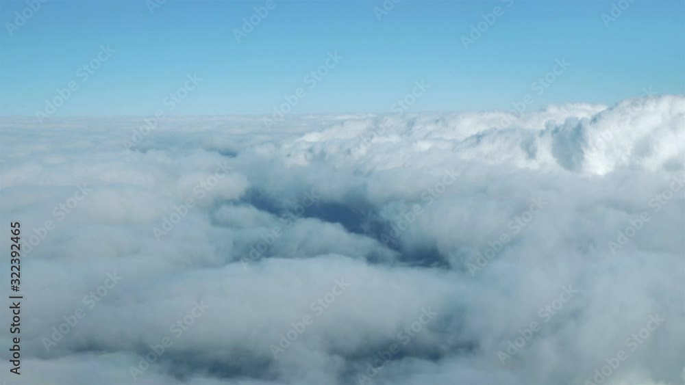 Aerial shot above the clouds in 4K Aerial shot above the clouds in 4K