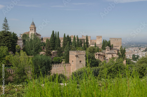 Granada, Spain, September 09th: Panoramic view of the Alhambra