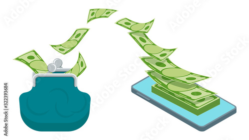 Money transfer using mobile device