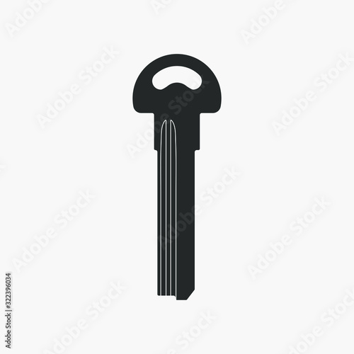 Vector Key icon on white ba...