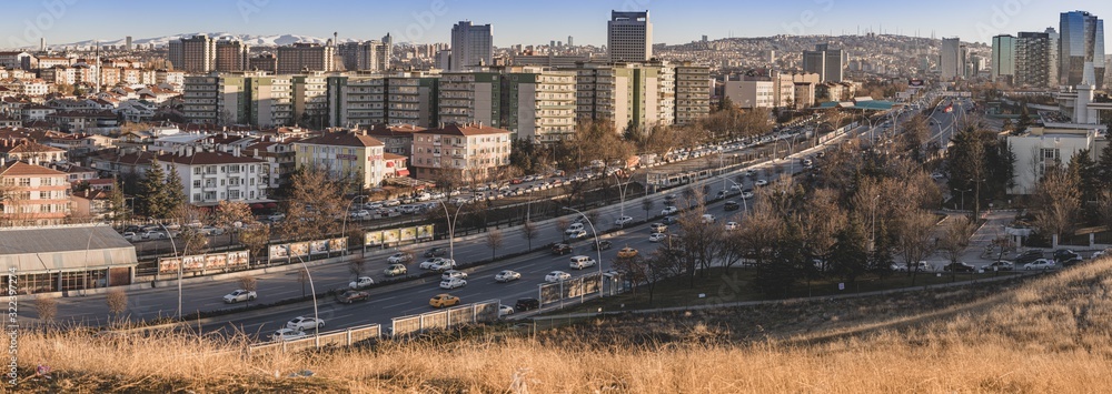 Fototapeta premium panorama of city ankara