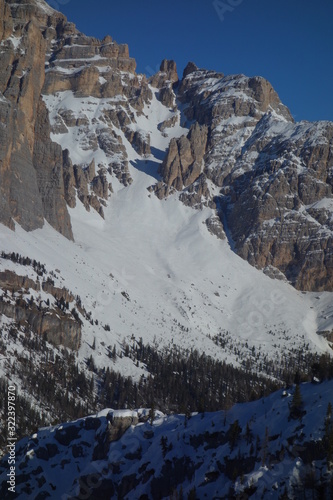 Bus de Tofana Ski Freeride Canale View to the South Side