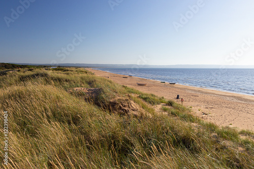 a sandy beach at Mellembystrand  southern Sweden