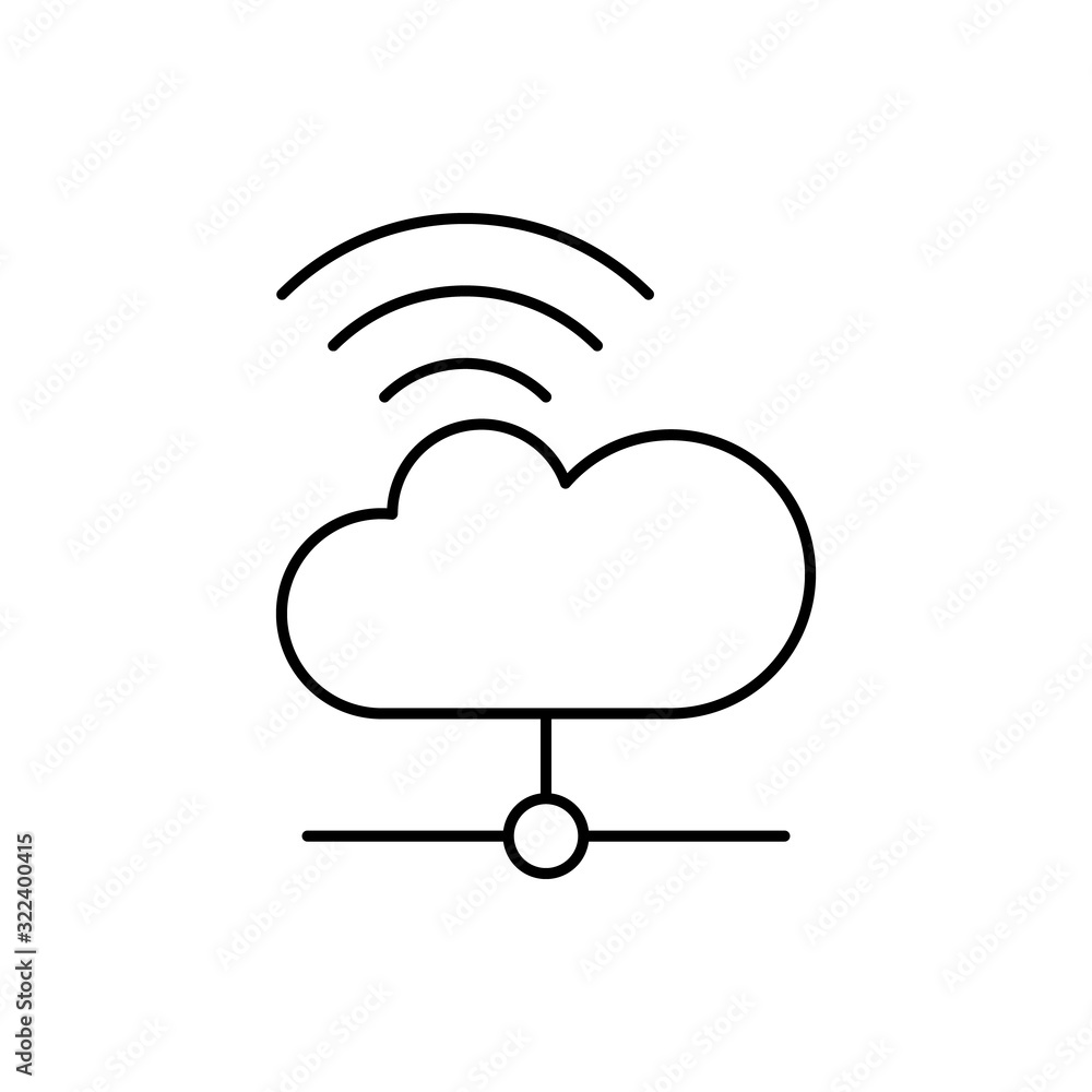 Cloud computing, wifi, SEO icon. Simple line, outline vector elements of commerce icons for ui and ux, website or mobile application Cloud computing, wifi, SEO icon. Simple line, outline vector elements of commerce icons for ui and ux, website or mobile application