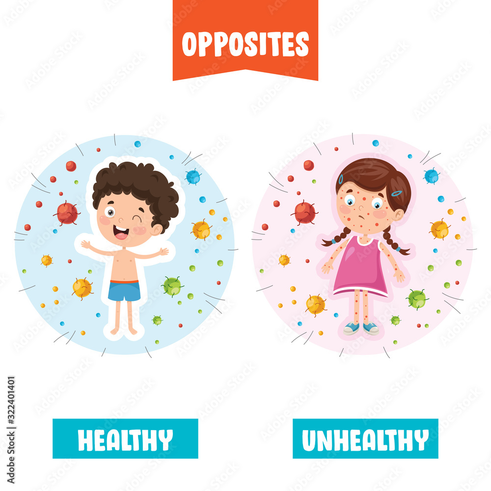 Opposite Adjectives With Cartoon Drawings Opposite Adjectives With Cartoon Drawings
