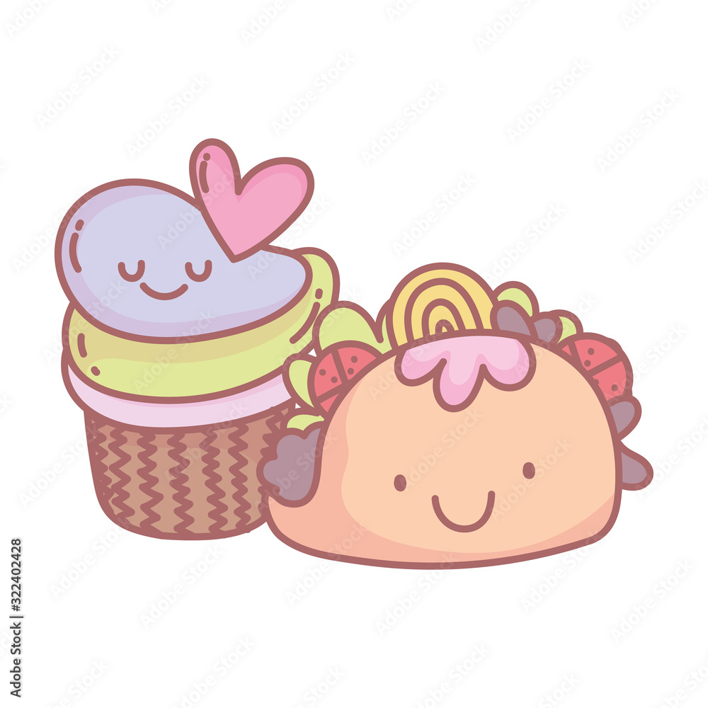 taco and sweet cupcake menu restaurant food cute taco and sweet cupcake menu restaurant food cute