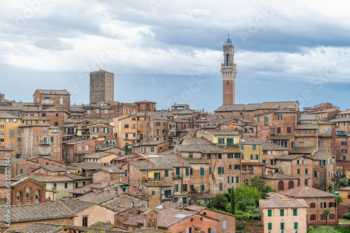 Scenery of Siena  a beautiful medieval town in Tuscany