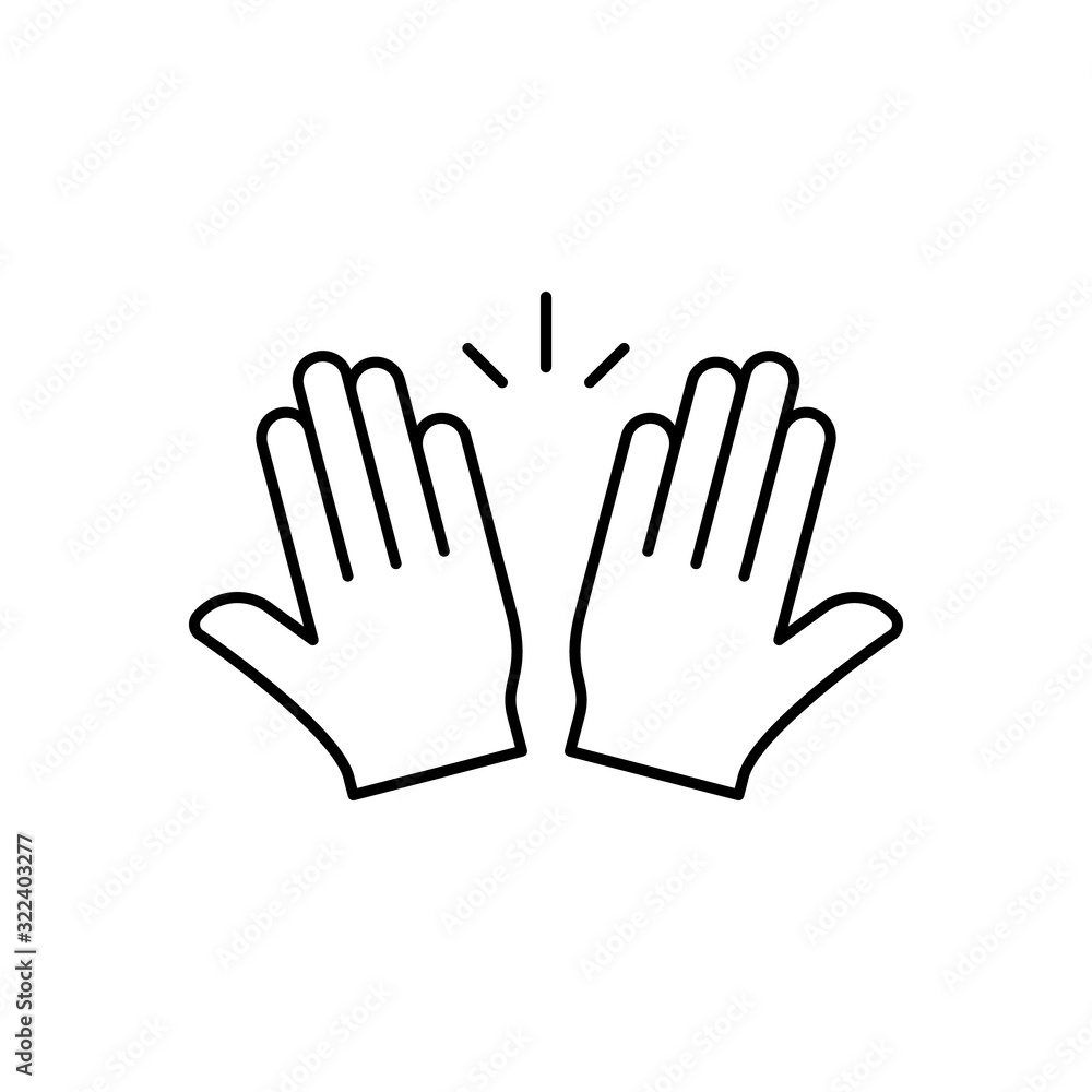 Muslim praying hands icon. Simple line, outline vector religion icons for ui and ux, website or mobile application Muslim praying hands icon. Simple line, outline vector religion icons for ui and ux, website or mobile application