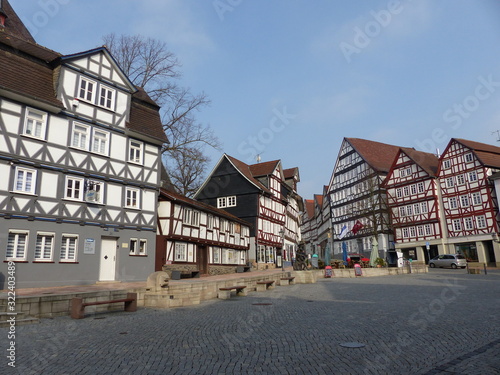 Häuser am Marktplatz in Homberg / Efze