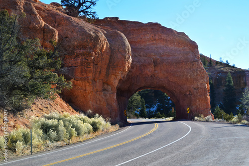 Rock Tunnel Roadway in Bryce Canyon National Park
