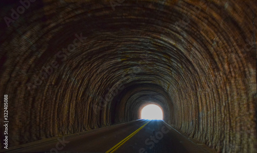 Tunnel Roadway Through National Park